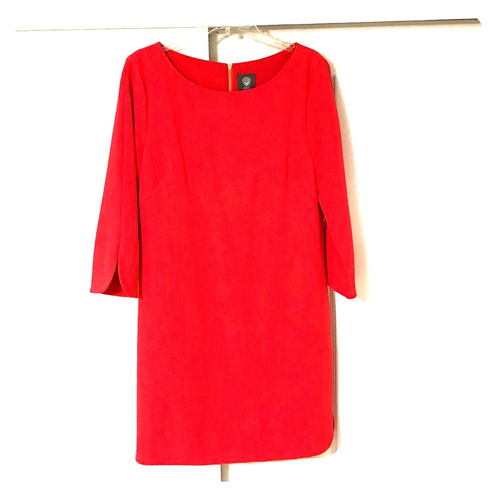 Vince Camuto reddish-orange dress